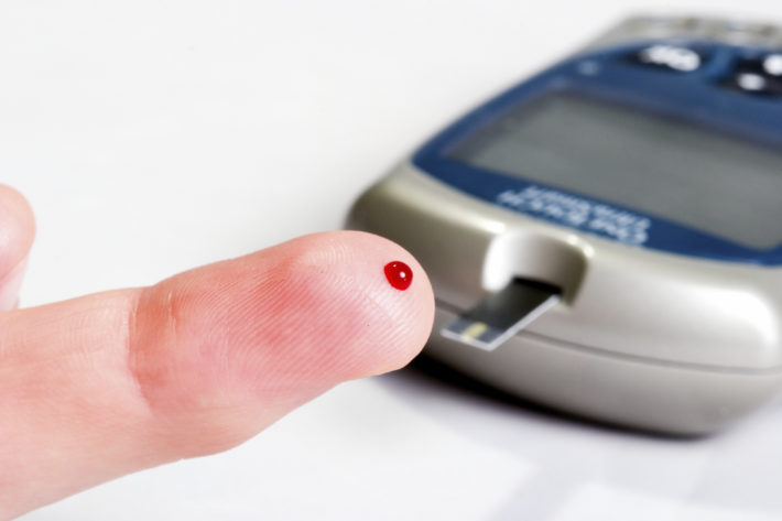 Glucose level blood test